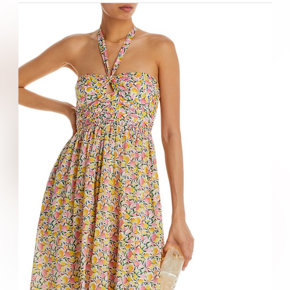 Aqua Printed Halter Neck Midi Dress - Exclusive & Sold Out